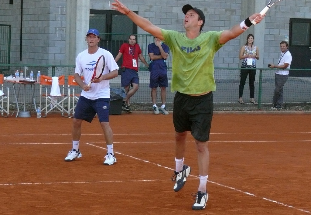 Zeballos y Nalbandian entrenan - Copa Davis '13